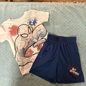 Marvel Spider-Man Size 5 kids Short Set